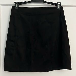 Black suede mini